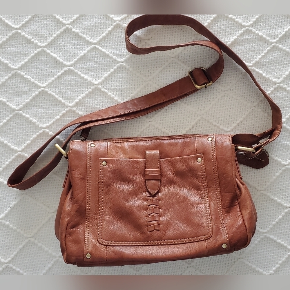 Brown Leather Shoulder Bag